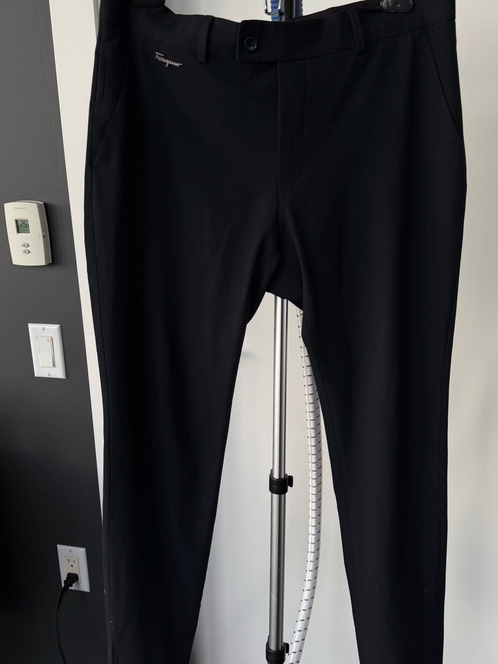 Salvatore Ferragamo Deep navy Men’s wool trousers